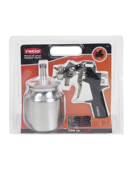 PISTOLA DE PINTAR DEP.INFERIOR. 1/4"