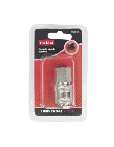 ENCHUFE RAPIDO UNIVERSAL ROSCA HEMBR 1/4