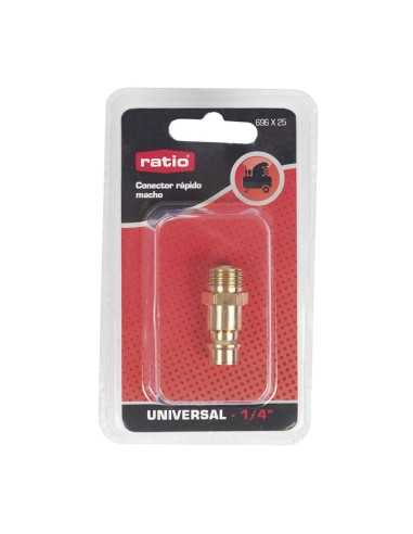 CONEXION RAPIDA ROSCA MACHO 1/4"