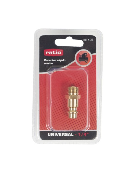 CONEXION RAPIDA ROSCA MACHO 1/4"