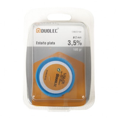 ESTAÑO PLAT.3,5% 2MM.100GR.DUOLEC