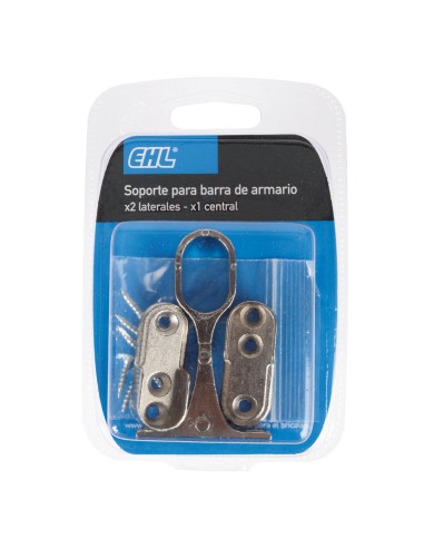 KIT 2 SOPORTE  + 1 CENTR. OVAL. NIQU