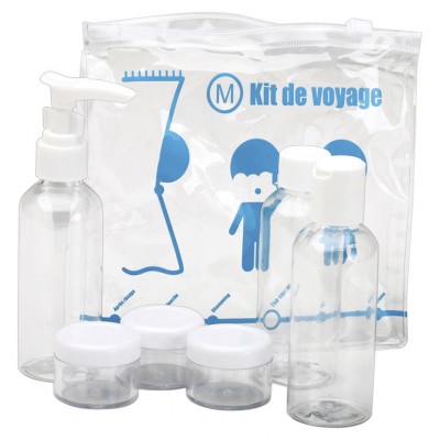 KIT DE VIAJE BOLSA 3 FRASCOS+3 BOTES