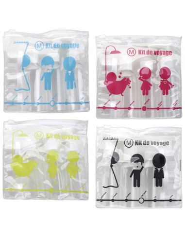 KIT DE VIAJE BOLSA 3 FRASCOS+3 BOTES