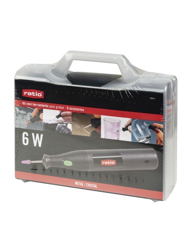 KIT MINI-HERRAMIENTAS P/GRABAR 6W+ACCES.