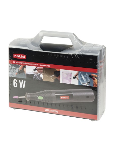 KIT MINI-HERRAMIENTAS P/GRABAR 6W+ACCES.