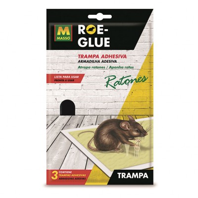 TRAMPA ADHES. RATONES ROE-GLUE (3 UDS.)