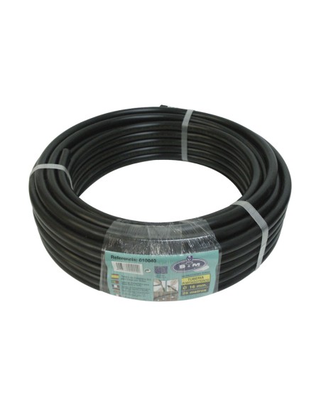 RIEGO GOTEO. TUBERÍA 16MMX25M. NEGRO