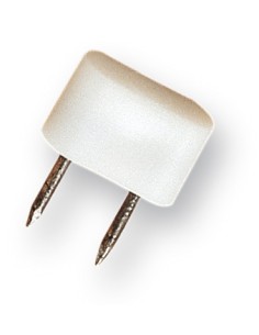 TOPE 2 PUNTAS PEQ. BLANCO. 12 UNID.  EHL