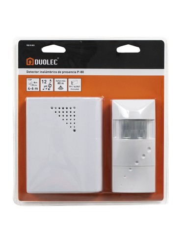 TIMBRE DETECTOR PRESENCIA INALAMB.P-80