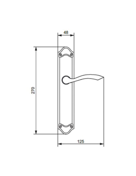 MANILLA BRONCE FRANCES MOD.685 48X270 MM