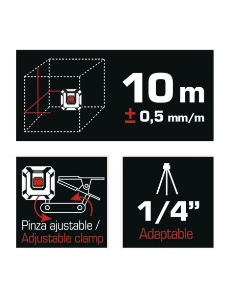 MINI NIVEL LASER CRUZ AUTONIV+SOPORT.CLI