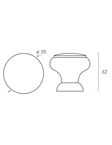 POMO MADERA DE 35 ROBLE LACA NATURAL