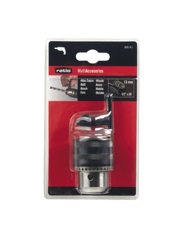 PORTABROCAS CON LLAVE 13MM.(1/2"X20)