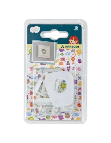 PROTECTOR DE ENCHUFES FIJO. 10 UDS.
