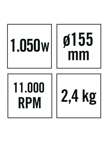 AMOLADORA ANGULAR AR1050 NM 1050W 125MM