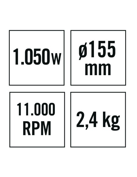 AMOLADORA ANGULAR AR1050 NM 1050W 125MM