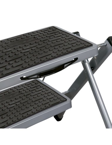 TABURETE ACERO 2 PELDAÑOS 30X20CM