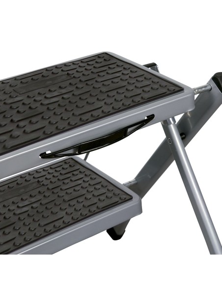 TABURETE ACERO 2 PELDAÑOS 30X20CM