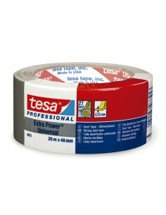 CINTA AMERICANA TESA PRO 50MMX25M. PLATA