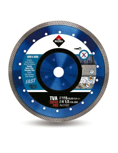 DISCO DIAMANTE TVA 115 SUPERPRO RUBI