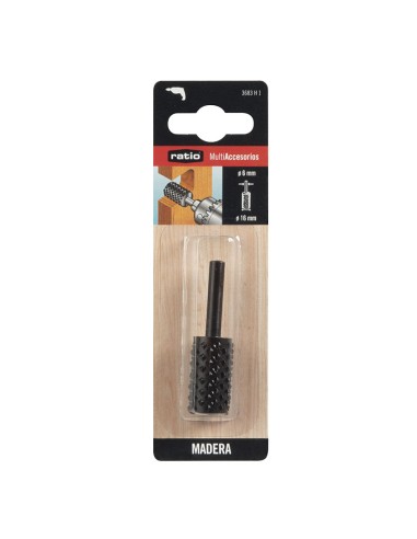 RASPA ROTATIVA CILIND.Ø16X30MM.P/MAD.