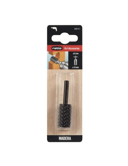 RASPA ROTATIVA CILIND.Ø16X30MM.P/MAD.