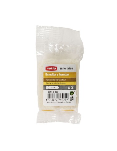 RECAMBIO MINIRODI. VELOUR, 6CM, 2 UNID