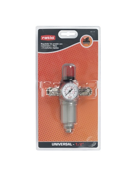 REGULADOR PRESION C/2 SALIDAS MANOMETRO