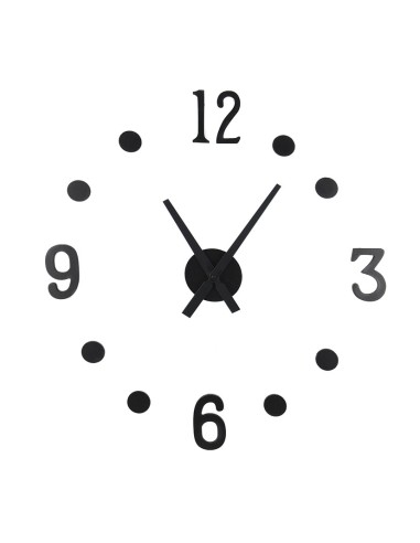 RELOJ MURAL DE PARED. NUM.ADH.NEGROS