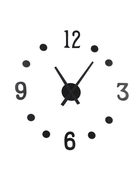 RELOJ MURAL DE PARED. NUM.ADH.NEGROS