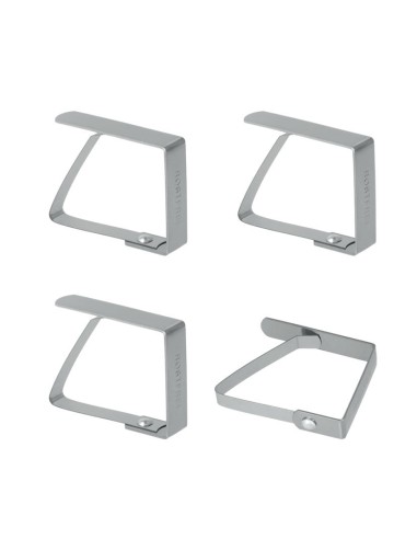 PINZAS SUJETAMANTELES INOX. 4 UNIDADES
