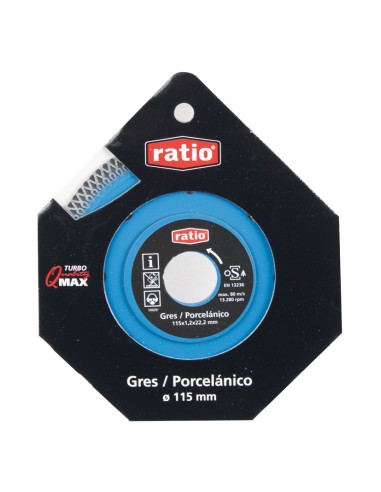 DISCO TURBO PORCELANICO 115X1,2MM.RATIO