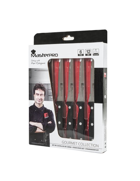 CUCHILLO. SET 6 CHULETEROS MASTERPRO