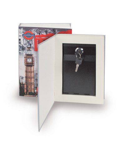 CAJA CAUDALES LIBRO. 15,3x4,4xh22,2 cm.