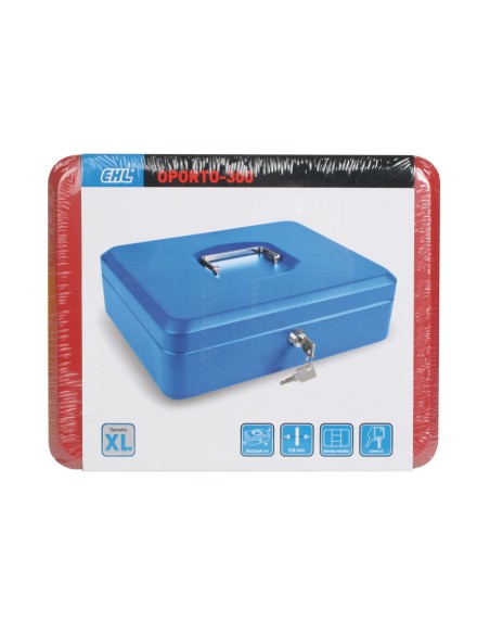 CAJA CAUDAL. C/BAN. ROJO.15,2.x11,5x8cm.