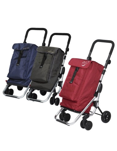 CARRO COMPRA PLEGABLE GO UP PROMO GRIS