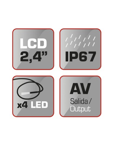 CAMARA INSPECCION MONITOR LCD COLOR