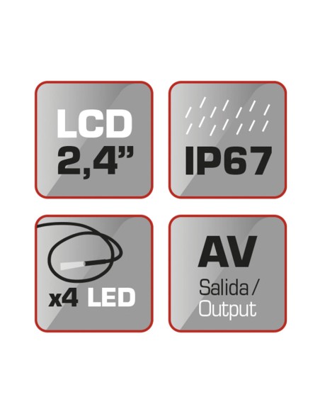 CAMARA INSPECCION MONITOR LCD COLOR