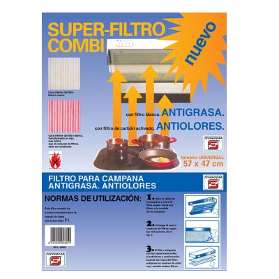 FILTRO COMBI CAMPANA ANTIGRASA 57X47