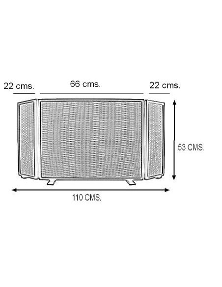 SALVACHISPAS PLEGABLE.110xh53 cm.