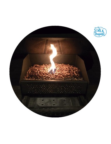 CESTA QUEMADOR  PELLETS. 30x25xh17 CM.