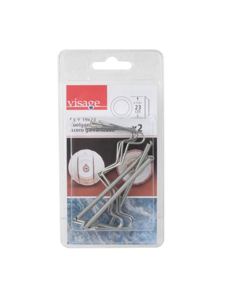 CUELGAPLATOS 19X23CM. BLISTER 2 UN.