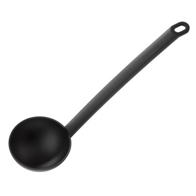 CUCHARON SOPA NYLON NEGRO 32 CM.