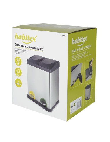 CUBO PEDAL ECOLOGICO DOBLE CROM. HABITEX