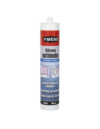 SILICONA COCINAS BAÑOS RATIO BL. 300 ML
