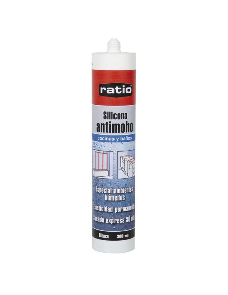 SILICONA COCINAS BAÑOS RATIO BL. 300 ML