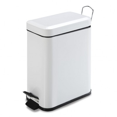 CUBO PEDAL BLANCO 5 L. RECTANG. HABITEX