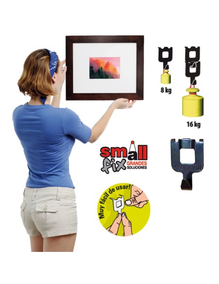 FIJA CUADROS 8K BLANCO 8 UDS. FISCHER