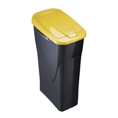 CUBO ECOBIN 25L. CON TAPA AMARILLA